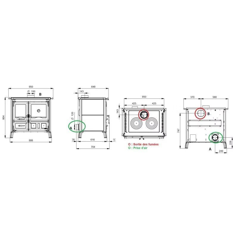 La Nordica Gardenia 5.0 in pietra – 9,5 kW - immagine 4
