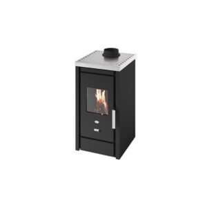 Stufa a legna con piastra di cottura Sandra 6 kW – Evacalor